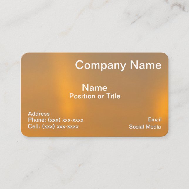 Gold Elegance Professional Business Card Visitkort (Framsida)
