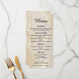  Gold Elegant Luxury Marble Abstract Wedding Menu  Meny