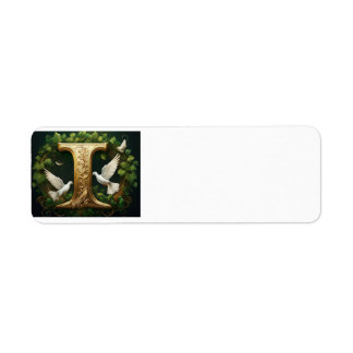 Gold Emboss I Returadress Etikett