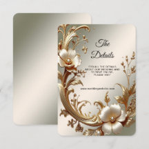 Gold Floral Detail Enclosure