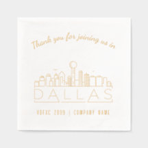 Gold Foil Anpassningsbar Dallas Corporate Event Na