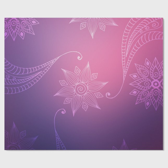 Gold Foil Arabian Bollywood Presentpapper (Platt)