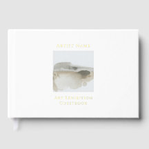 Gold Foil Art Exhibition Guestbook