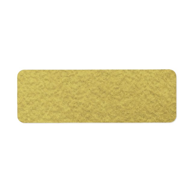 Gold Foil Background Struktur Returadress Etikett (Framsidan)