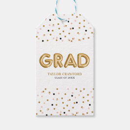 Gold Foil Balloon | Konfetti Dots Studenten Presentetikett