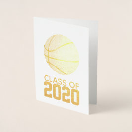 Gold Foil Basketball Studenten Folierat Kort