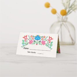Gold Foil Blommigt Mexican Fiesta bord kort