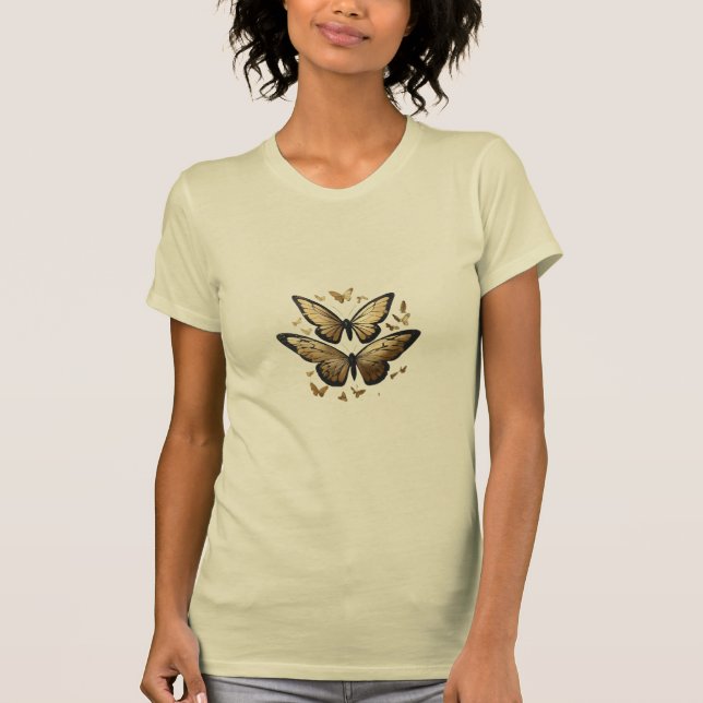 Gold Foil Butterfly T-Shirt (Framsida)