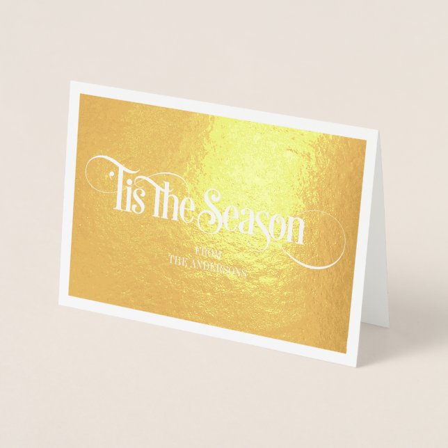 Gold Foil Classic: säsong-Helgdag-kortet Folierat Kort (Framsida)