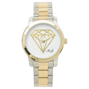 Gold Foil Diamond Armbandsur