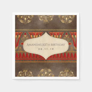 Gold Foil Egyptian Thégnare Party Pappersservett