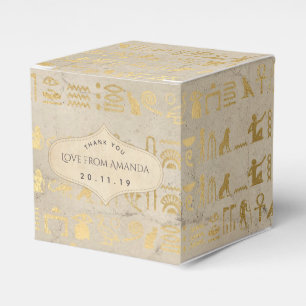 Gold Foil Egyptian Thégnare Party Presentaskar