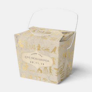 Gold Foil Egyptian Thégnare Party Presentaskar