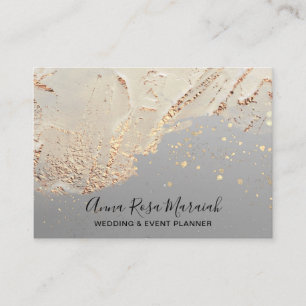 *~* Gold Foil Glitter Beauty Bröllop Elegant Visitkort