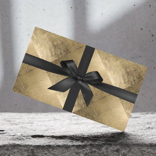 Gold Foil (Gold Foil) med moderna svarta band Rabattkort
