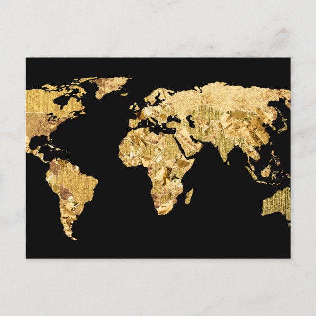 Gold Foil Karta Vykort (Framsida)