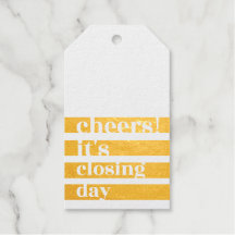 Gold Foil Large - "Cheers! Det är slutdagen"