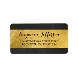 Gold Foil Modern Bröllop Adressetikett