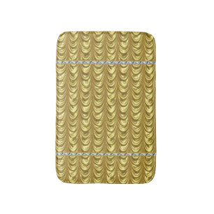 Gold Foil Mönster Badrumsmatta
