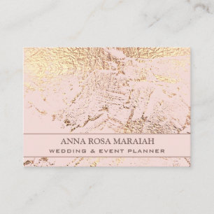 *~* Gold Foil Pastel Beauty Bröllop Elegant Visitkort