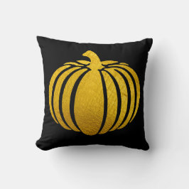 Gold Foil Pumpkin Dekorativ kudde