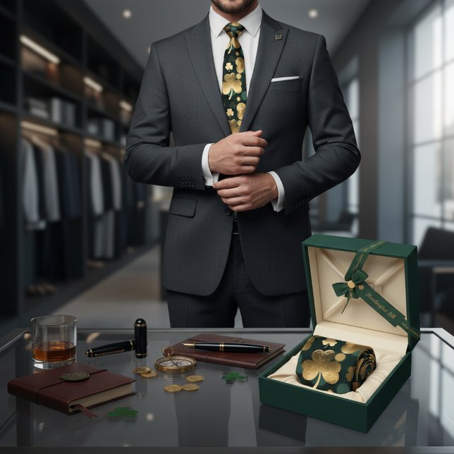 Gold Foil Shamrock Pattern St. Patrick's Day Slips (Skapare uppladdad)