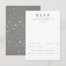 Gold Foil Stars Modern Bröllop OSA