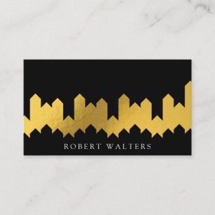Gold Foil Struktur Lux-former Visitkort