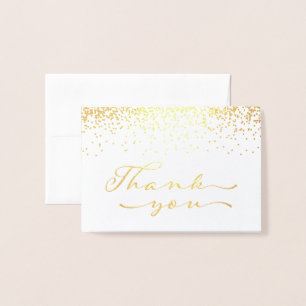 Gold Foil Tack Notecard Folierat Kort