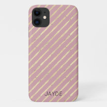 Gold Foils Rand Personlig Mobile Phone Case