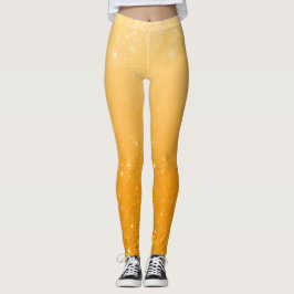 Gold Glitter Ombré Pattern – Luxury Metallic  Leggings
