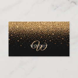 Gold Glitter Sparkle Elegant Luxury Texture        Visitkort