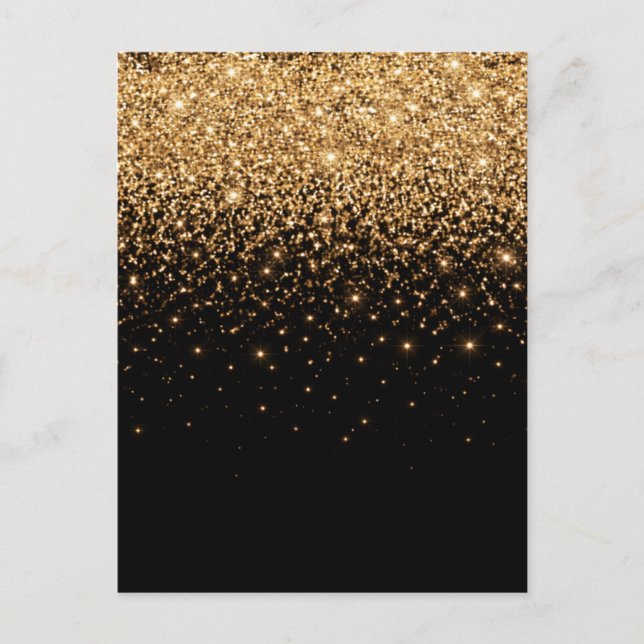 Gold Glitter Sparkle Elegant Luxury Texture        Vykort (Framsida)