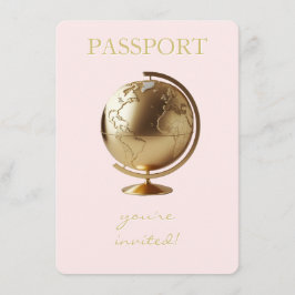 Gold Globe Passport Travel Books for Baby Tilläggskort