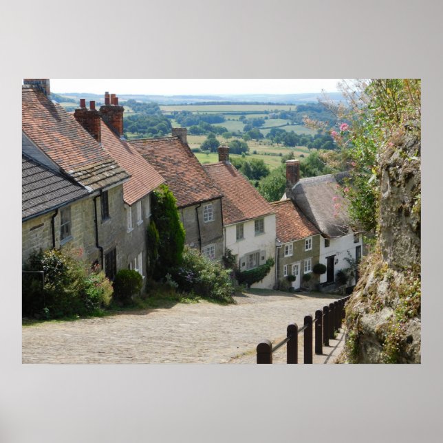 Gold Hill, Shaftesbury, Dorset, England Poster (Framsidan)
