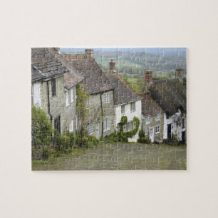 Gold Hill, Shaftesbury, Dorset, England, Storbrita Pussel
