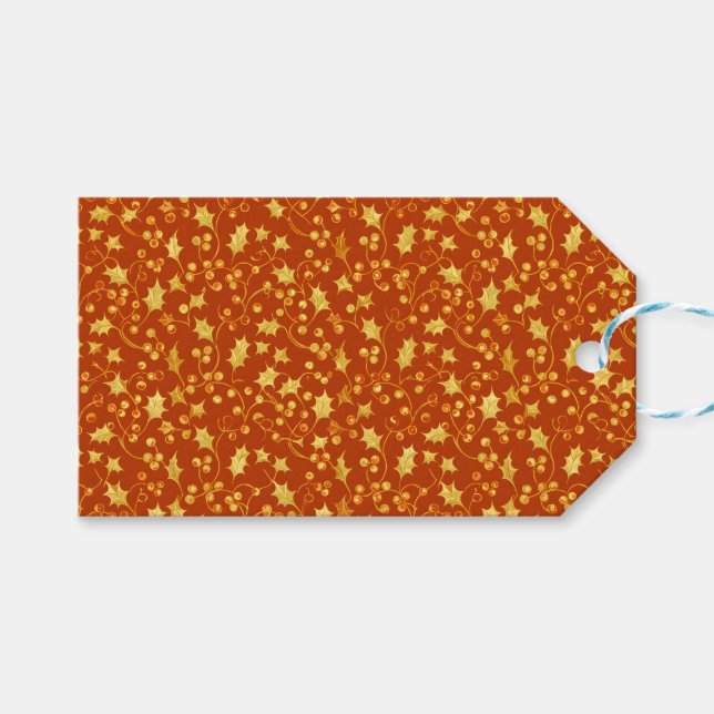 Gold Holly Presentetikett (Framsidan (Horisontell))