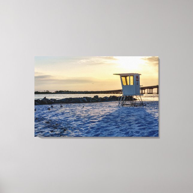 Gold Hour Destin East Pass Canvas (Framsida)