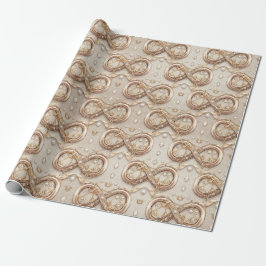Gold Infinity Wrapping Paper Presentpapper