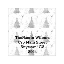 Gold JOYFUL on Red Christmas Självfärgande Stämpel