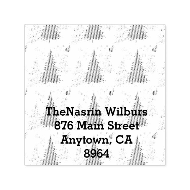 Gold JOYFUL on Red Christmas Självfärgande Stämpel (Design)