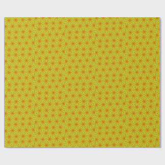 Gold Kaleidoscope Fractal Pattern Presentpapper