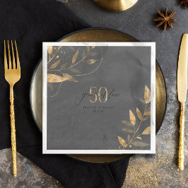 Gold Leaf 50-årsjubileum Years of Love ID1169 Pappersservett