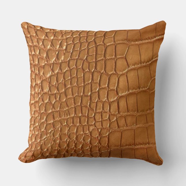 Gold leather texture luxury  kudde (Framsida)
