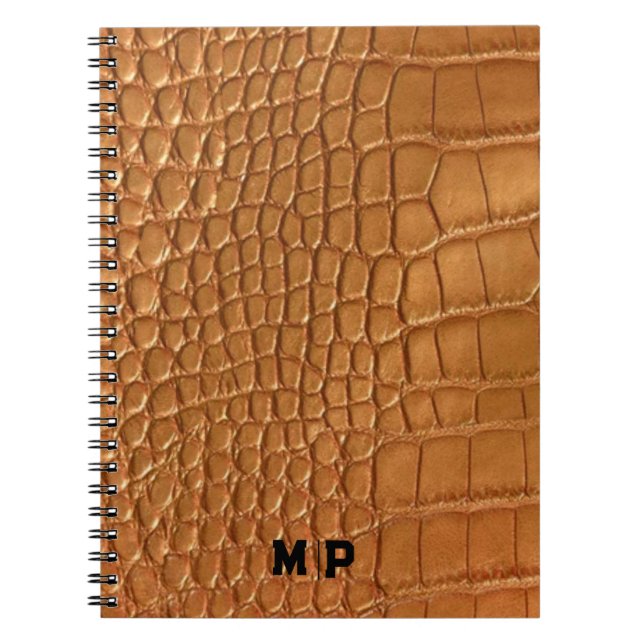 Gold leather texture luxury meeting planner anteckningsbok (Framsidan)