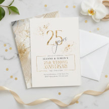 Gold Line Floral 25-årsjubileum ID1169