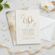 Gold Line Floral 60-årsjubileum ID1169