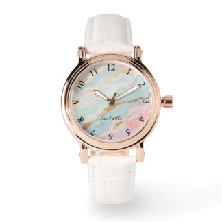 Gold Luxury Popular Blush Pink Mint Collection Armbandsur