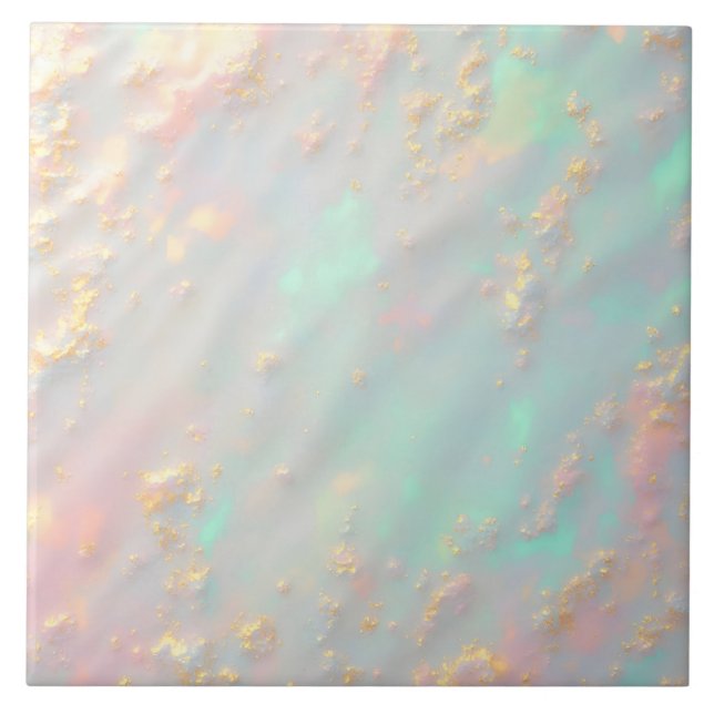 Gold Luxury Trendy Blush Pink Soft Mint Collection Kakelplatta (Framsidan)