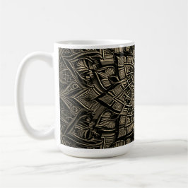 Gold Mandala Kaffemugg